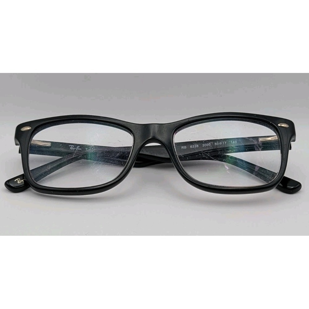 Ray-Ban RB 5228 2000 Black Eyeglasses Frames Only 50-17 140 Full Rim